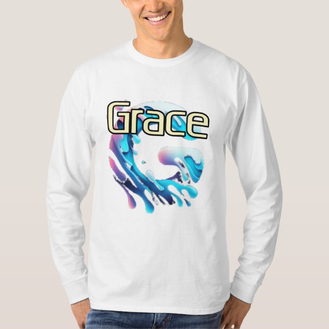 Camiseta T-Shirt Básico de Capa Longa (Frente)