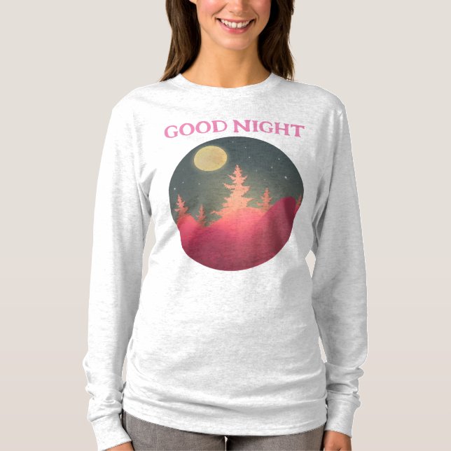 Camiseta T-Shirt Básico de Capa Longa (Frente)