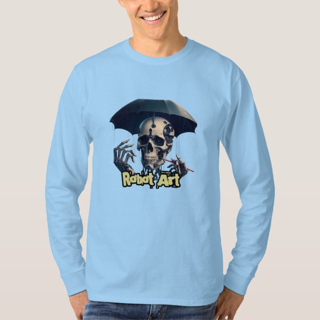 Camiseta T-Shirt Básico de Capa Longa (Frente)