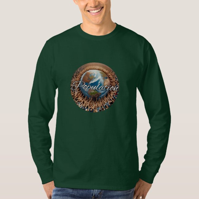 Camiseta T-Shirt Básico de Capa Longa (Frente)