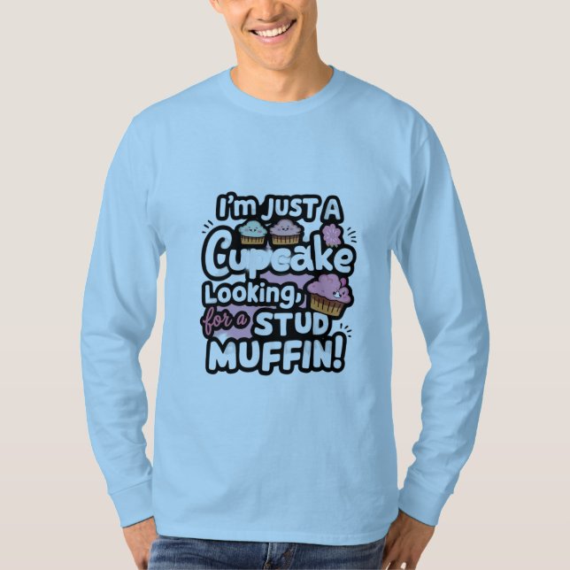 Camiseta T-Shirt Básico de Capa Longa (Frente)