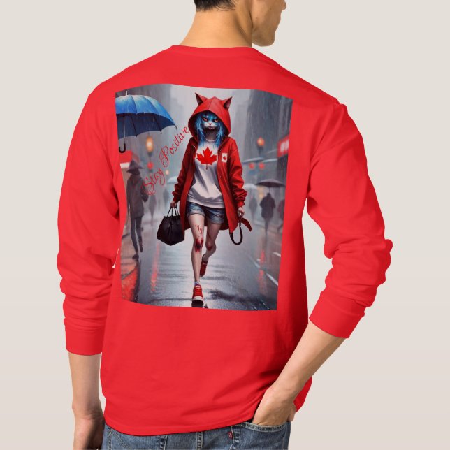 Camiseta T-Shirt Básico de Capa Longa (Verso)