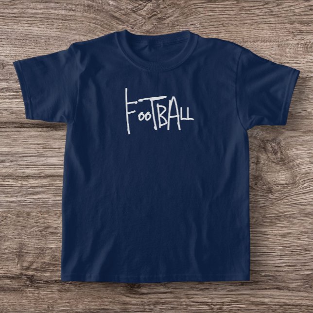 Camiseta T-Shirt Básico De Futebol Para Crianças (Criador carregado)
