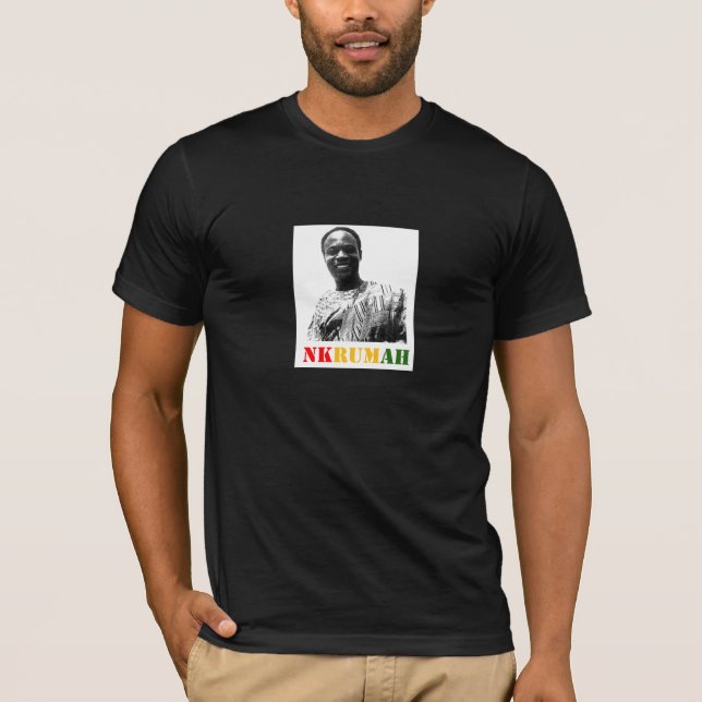 Camiseta T-shirt básico de Kwame Nkrumah (escuro) para (Frente)