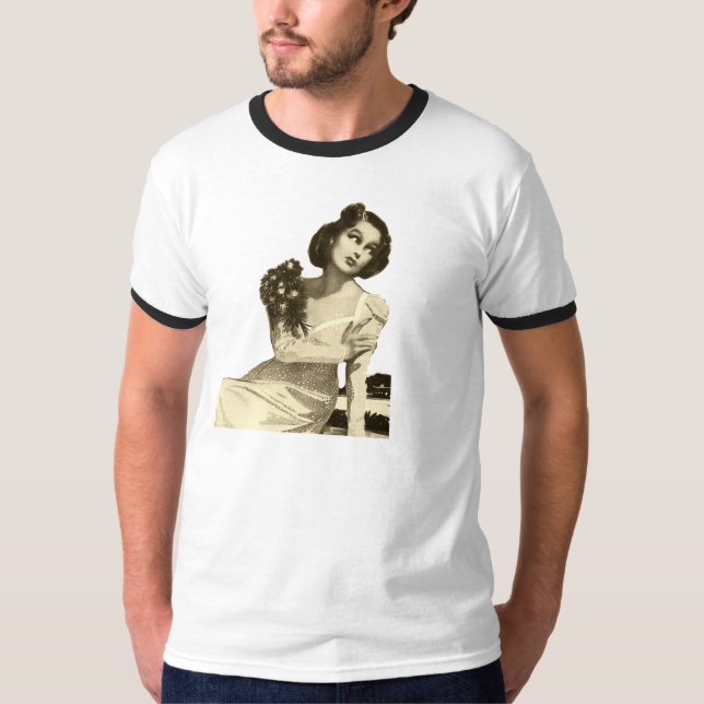 Camiseta T-Shirt Básico de Ringer Masculina VINTAGED (Frente)