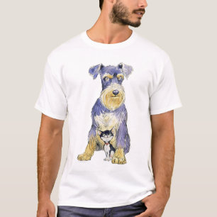 Camiseta T-shirt básico do Schnauzer