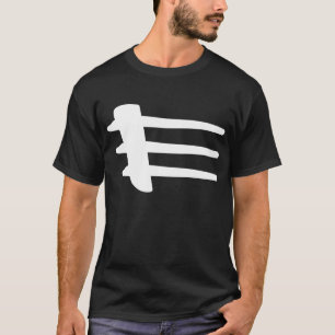 Camiseta T-shirt básico do Strake lateral branco do fogo