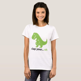 Camiseta T-shirt básico do "T-Rex" das mulheres
