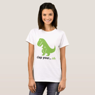Camiseta T-shirt básico do "T-Rex" das mulheres