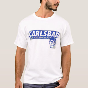 Camiseta T-shirt básico dos homens das cavernas de Carlsba