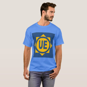 Camiseta T-shirt básico escuro azul homens Desenho UE