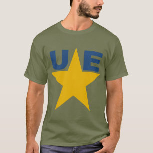 Camiseta T-shirt básico escuro verde kaki Desenho UE