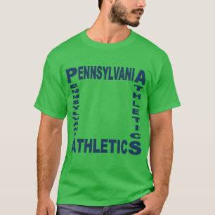 Camiseta T-shirt básico escuro verde trevo PENNSYLVANIA