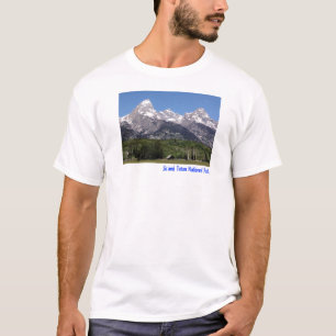 Camiseta T-shirt básico grande do parque nacional de Teton
