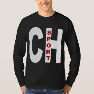 Camiseta T-shirt básico preto DESPORTO SUÍÇA