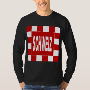Camiseta T-shirt básico preto SCHWEIZ