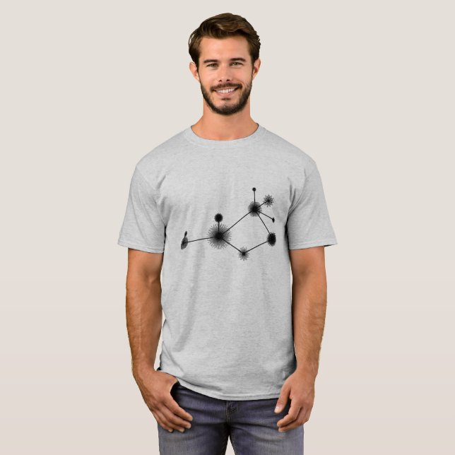 Camiseta T-shirt básicos de Pleiades somente - (Frente Completa)