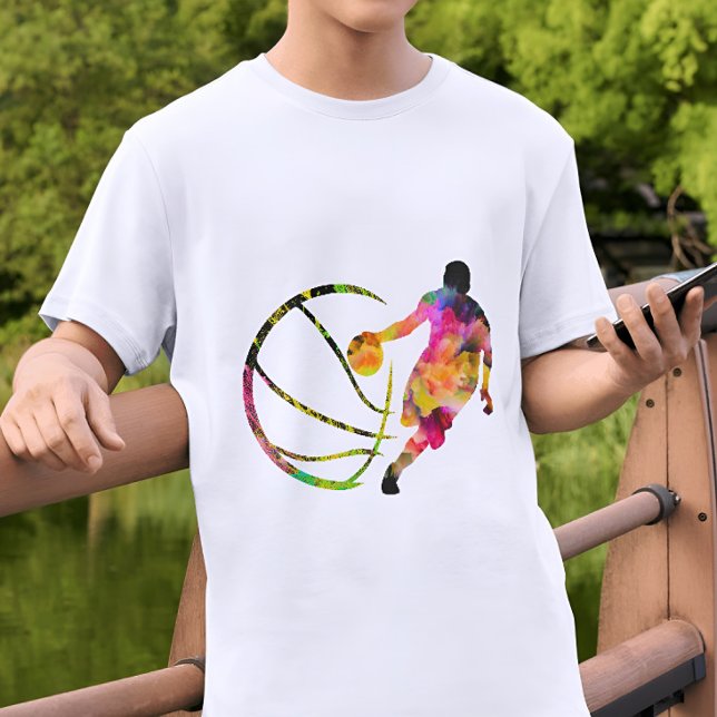 Camiseta t-shirt basket color Silhouket Basball (Criador carregado)