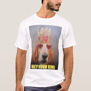 Camiseta T-Shirt Basset Hound King