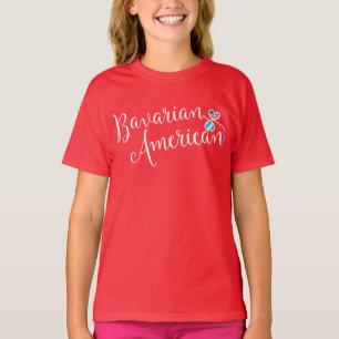 Camiseta T-shirt bávaro dos corações de Entwinted do