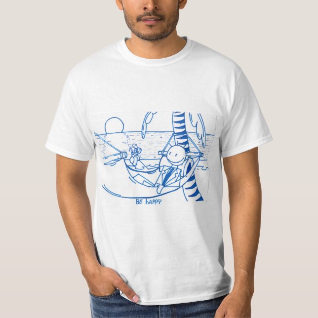 Camiseta T Shirt Be Happy (Frente)