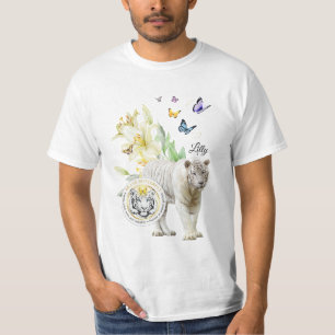 Camiseta T-Shirt Be the Change White Tiger