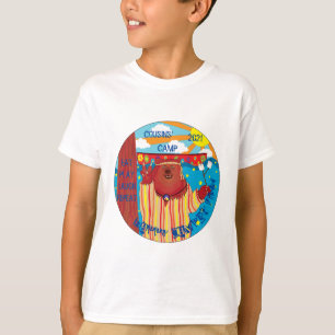 Camiseta T-Shirt Bear Personalize do Camp Groovy da Criança