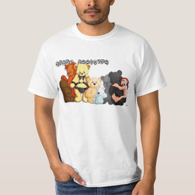 Camiseta T-shirt BEARS ADDICTED (Frente)