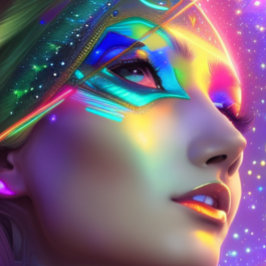 Camiseta T-Shirt Bela Cor Futurística do Espaço