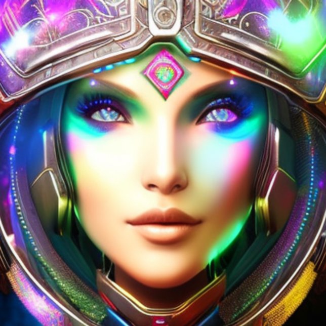 Camiseta T-Shirt Bela Cor Futurística do Espaço (Criador carregado)