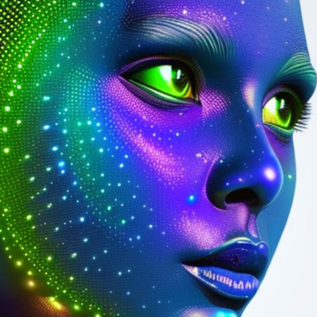 Camiseta T-Shirt Bela Cor Futurística do Espaço (Criador carregado)