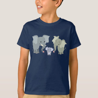Camiseta T-Shirt Bela Família Elefante