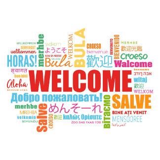 Camiseta T-Shirt Bem-vindo a Diferentes Línguas