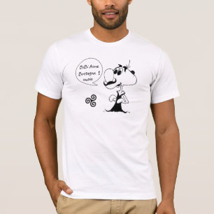 Camiseta t-shirt BIBI personagem humor Bretanha