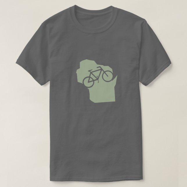 Camiseta t-shirt Bicycle Wisconsin (Frente do Design)