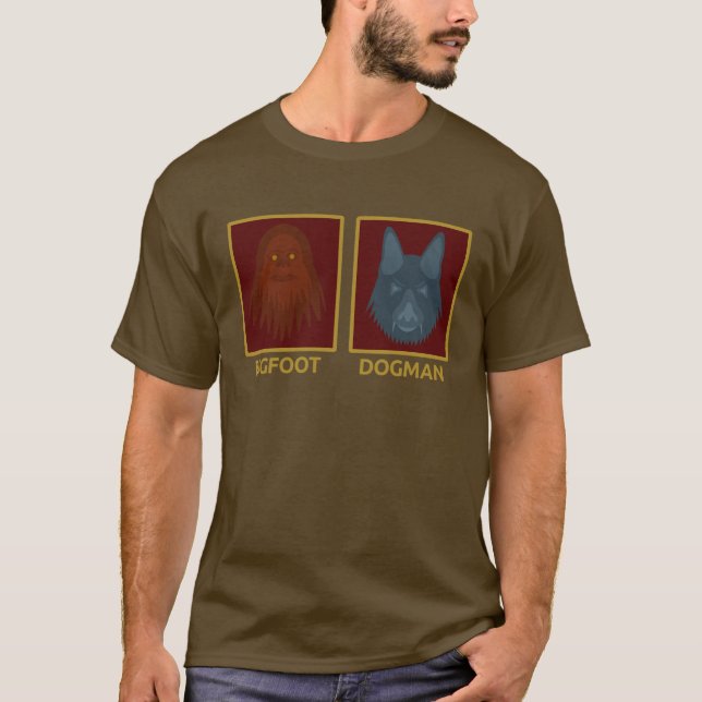 Camiseta T-Shirt Bigfoot e Dogman (Frente)
