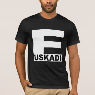 Camiseta T-shirt BIOLÓGICO preto EUSKADI