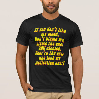 Camiseta T-shirt bipolar da medicina da depressão da