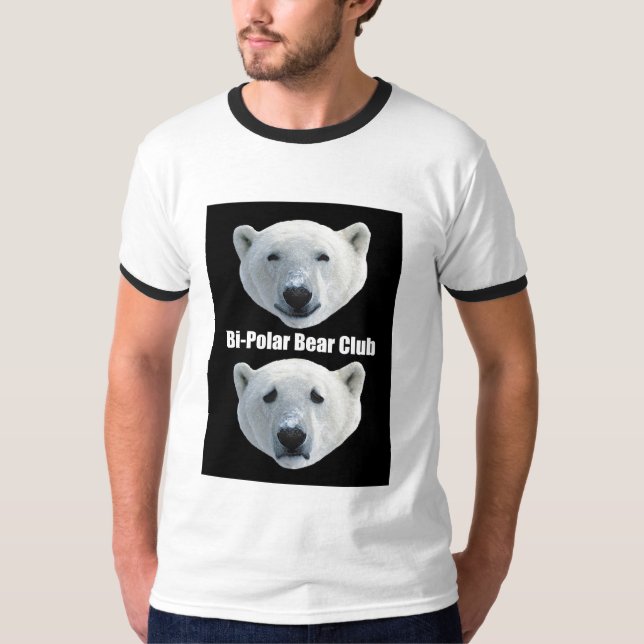 Camiseta T-shirt bipolar do clube do urso (Frente)