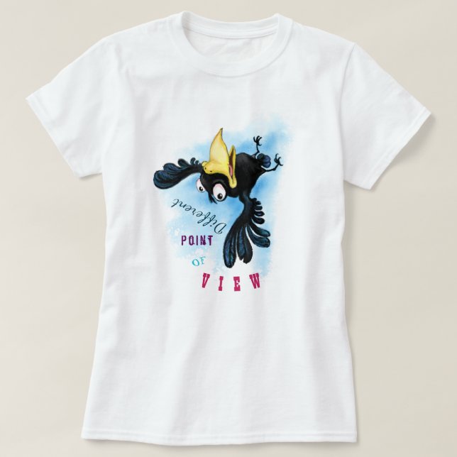 Camiseta T-Shirt Bird Engraçado (Frente do Design)