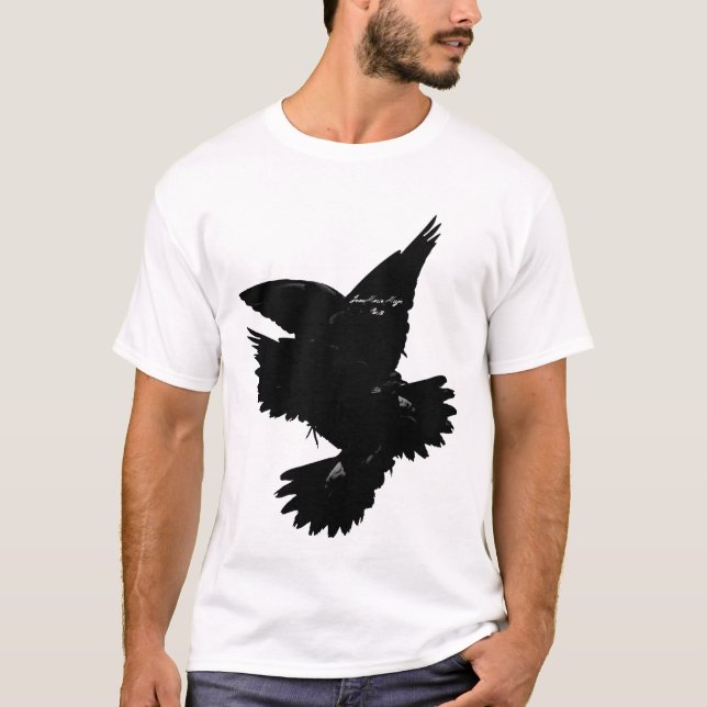 Camiseta t-shirt black birds Jean Marie Moyer (Frente)
