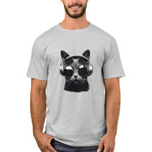 T-Shirt Black Cat Jammin'