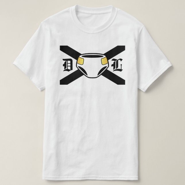 Camiseta T-Shirt BLACK DL FLAG (Frente do Design)