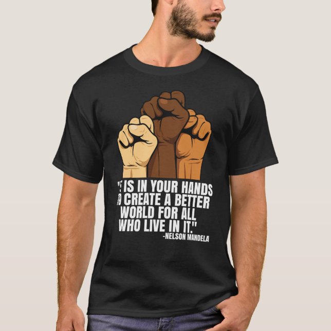 Camiseta T-Shirt-Black History Month 100 Years (Frente)