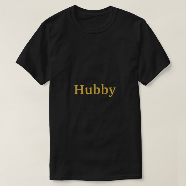 Camiseta T-Shirt Black Hubby (Frente do Design)