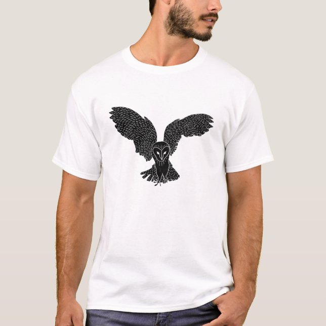 Camiseta T-Shirt Black Owl (Frente)