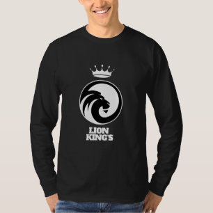 Camiseta T-Shirt Black White Lion King