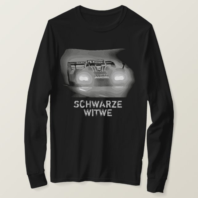 Camiseta T-Shirt Black Widow Racing 1976 (Frente do Design)