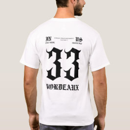 Camiseta T-shirt Blanc Bordeaux 33