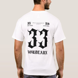 Camiseta T-shirt Blanc Bordeaux 33